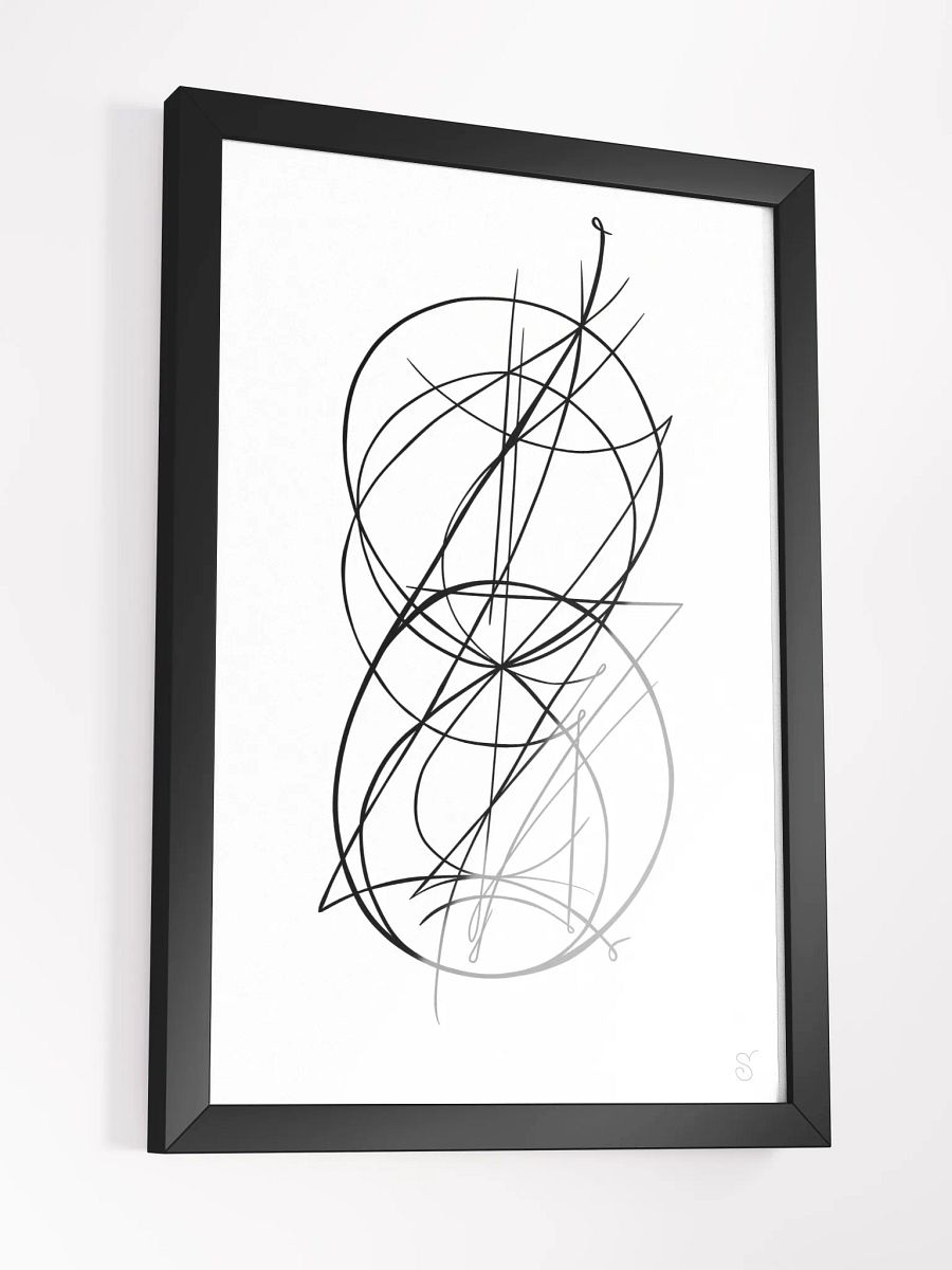 Interlocking Minimalistic Poster Art - Abstract Image No. 8 product image (3)