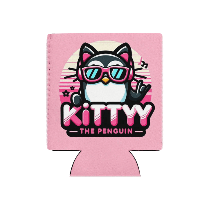 Chill in Style with Kitty the Penguin Can Cooler product image (1)