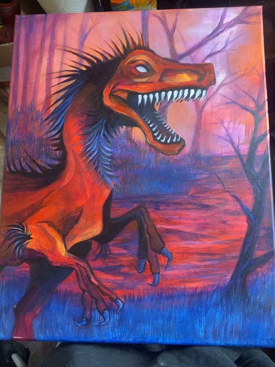 Dino Rapter - 16x20 product image (1)