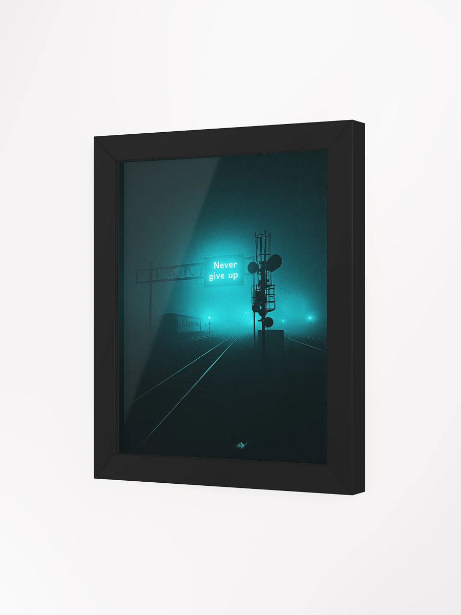 "Never give up" Framed Poster product image (34)