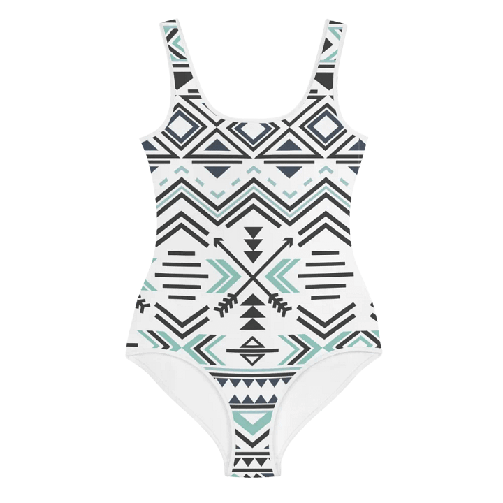 Juniors Boho Geo Aztec One-Piece Swimsuit product image (1)