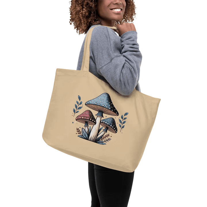 Simple Mushroom Delight Organic Cotton Tote Bag product image (1)