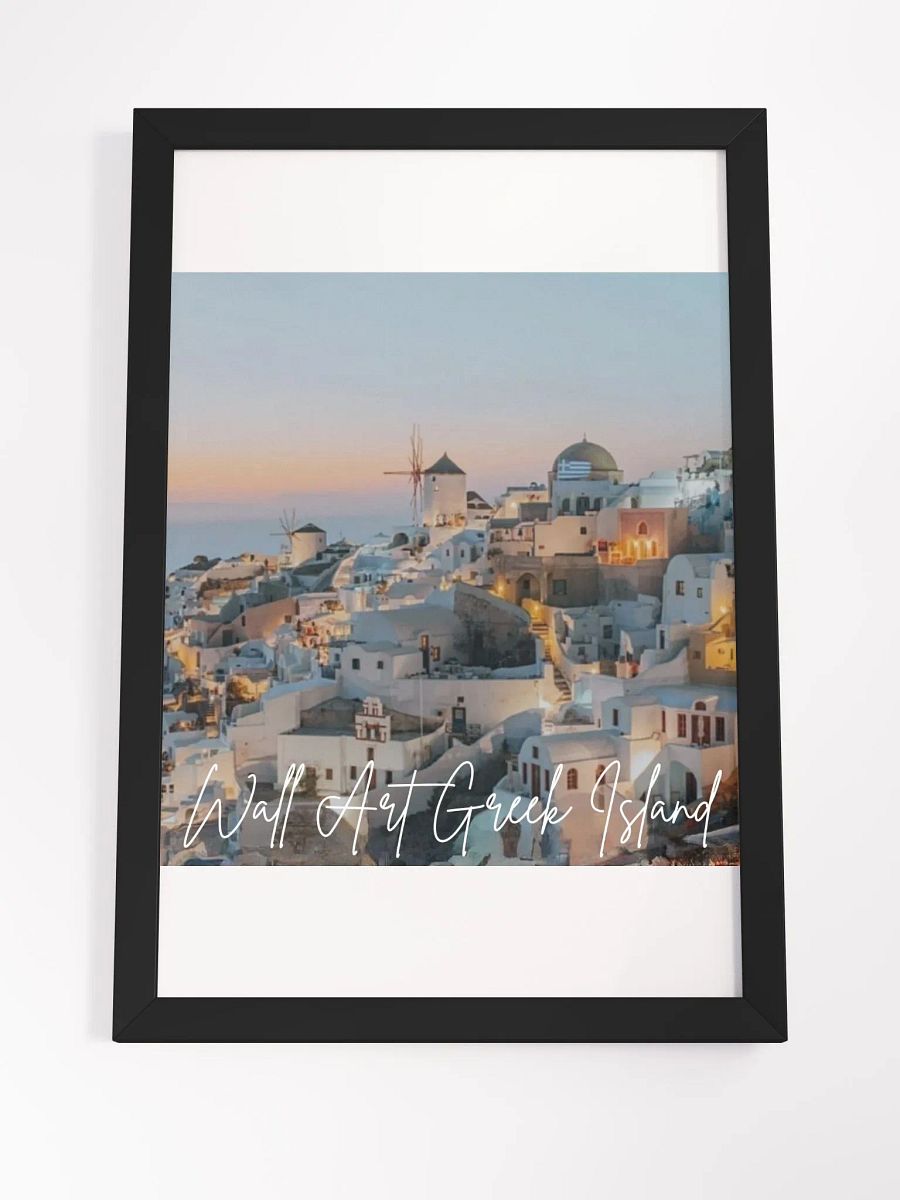 Greek Island View Framed High-Quality Matte Poster (in) product image (4)