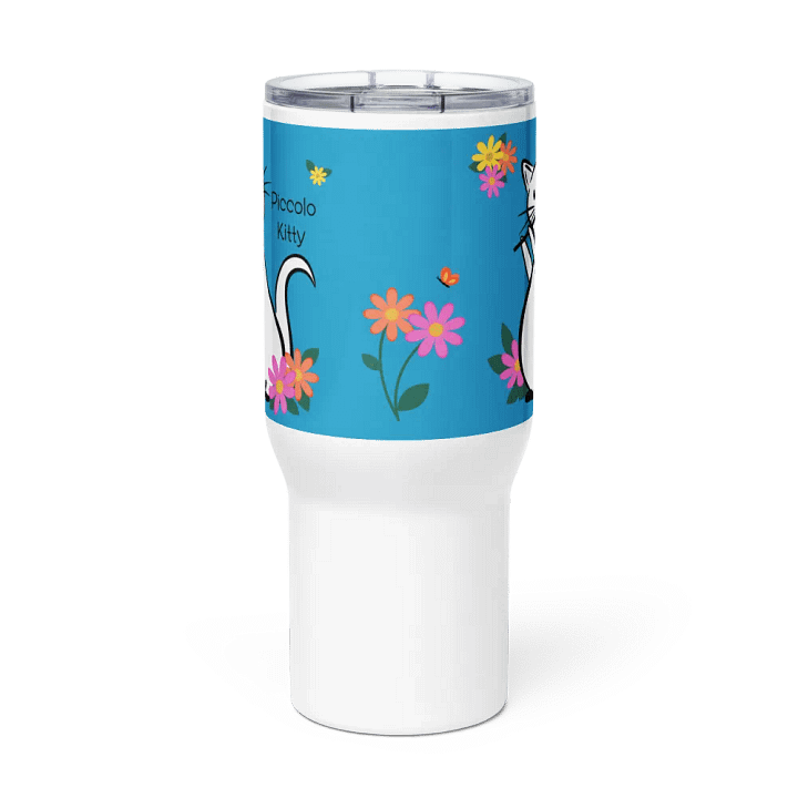 Flute Kitty Travel Mug w handle - Piccolo product image (2)