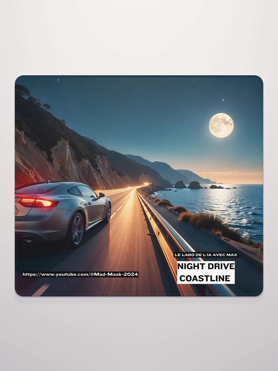 Mouse Pad Gaming Night Drive Coastline product image (2)