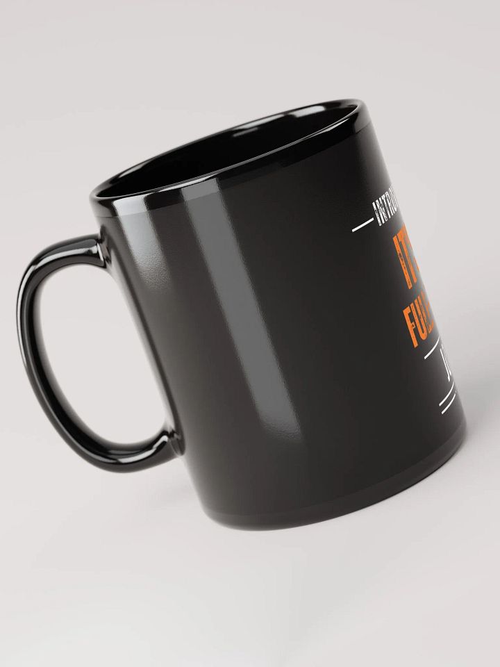 Full-Time Introverting Black Glossy Mug product image (2)