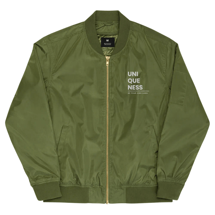 UNIQUENESS Premium Recycled Unisex Bomber Jacket product image (1)
