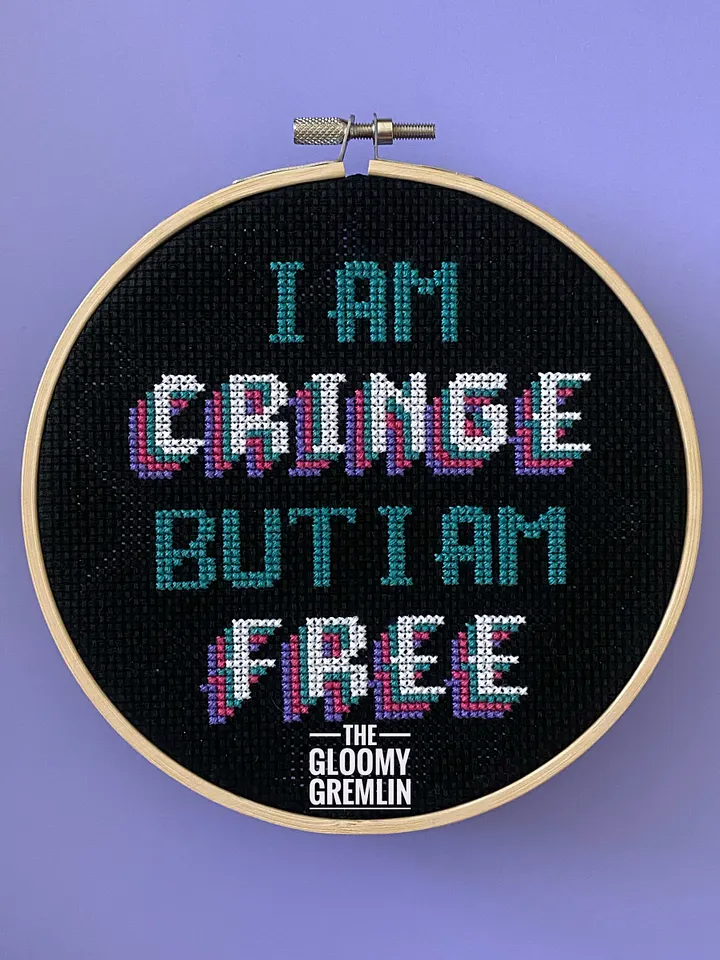Cringe But Free - 6" Stitched Piece product image (1)