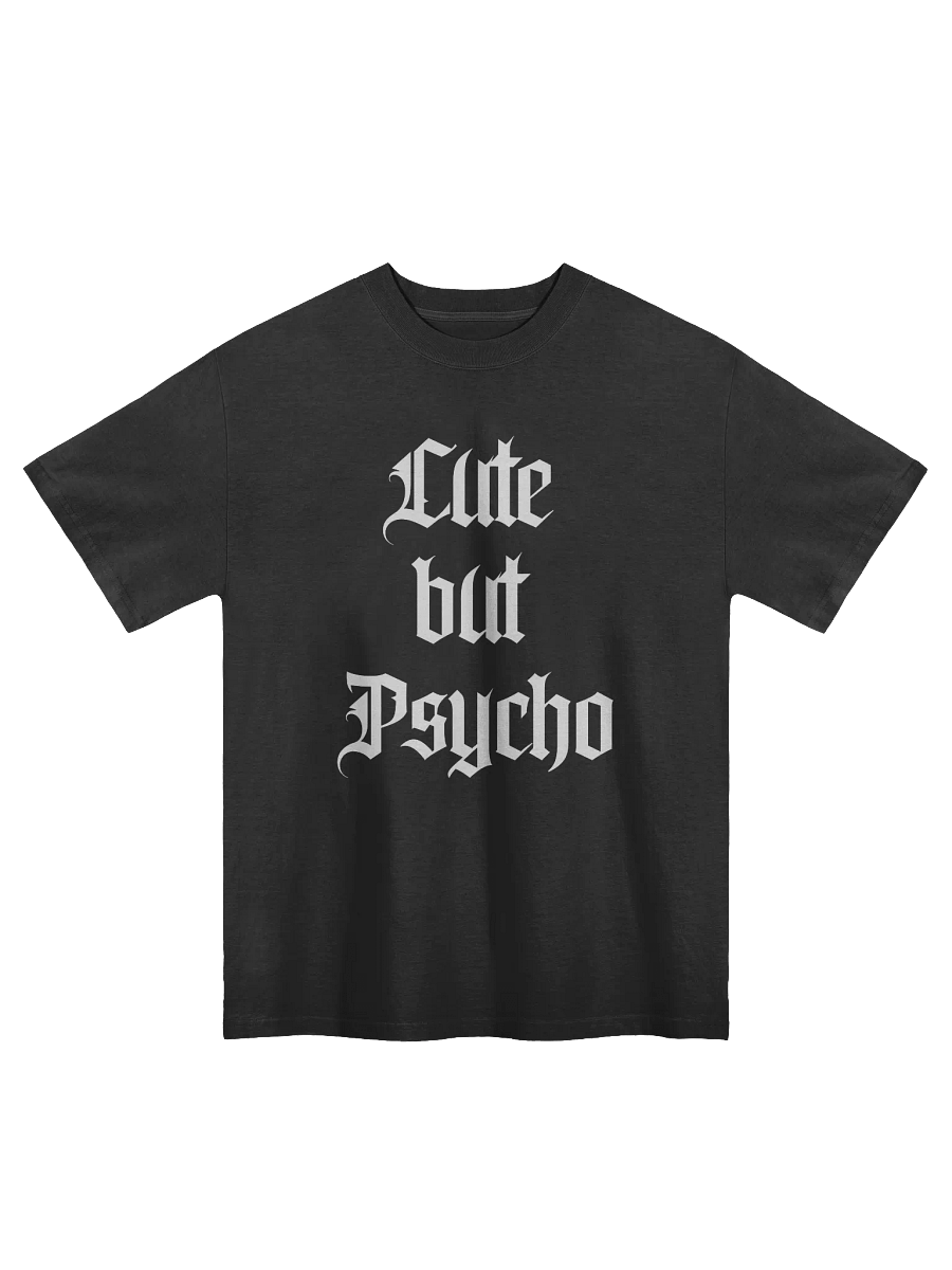 Cute But Psycho Faded Oversized T shirt product image (1)