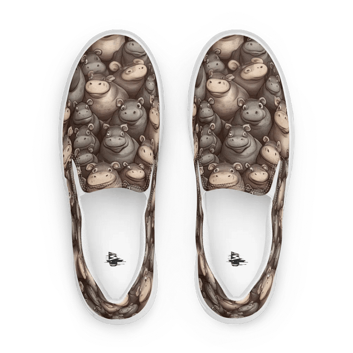 Women's Slip-On Hippo Canvas Shoe product image (1)