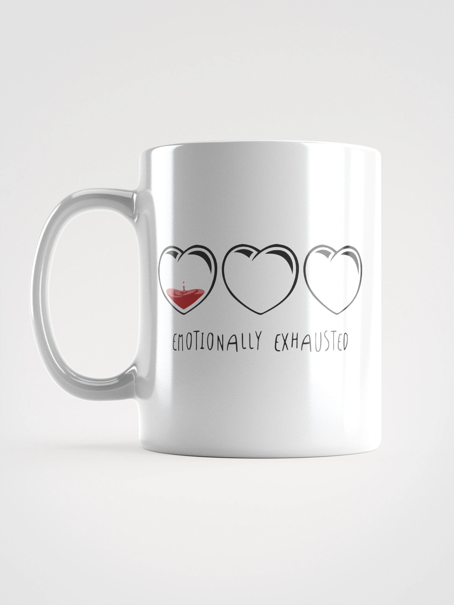 Emotionally Exhausted (Hearts) - Mug product image (2)