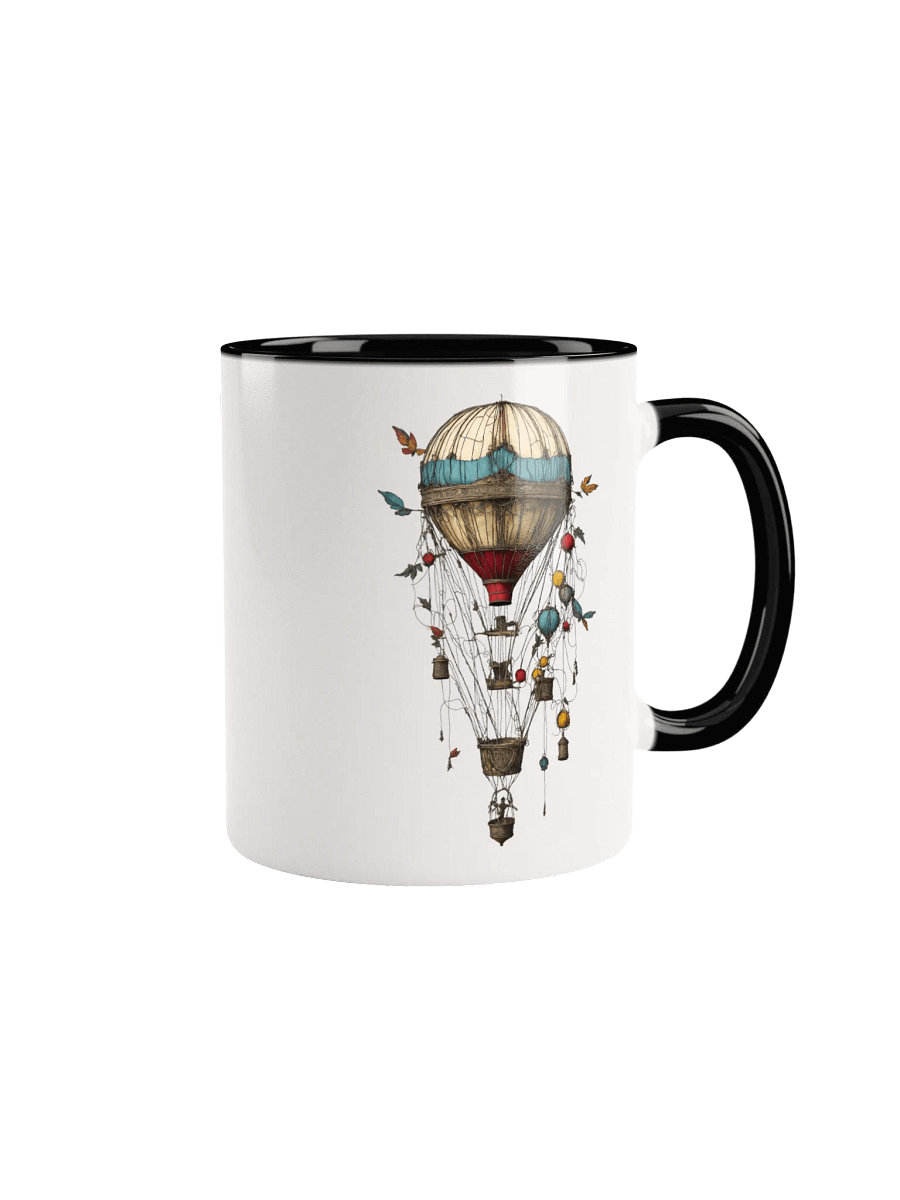 Whimsical Hot Air Balloon Ceramic Mug product image (2)
