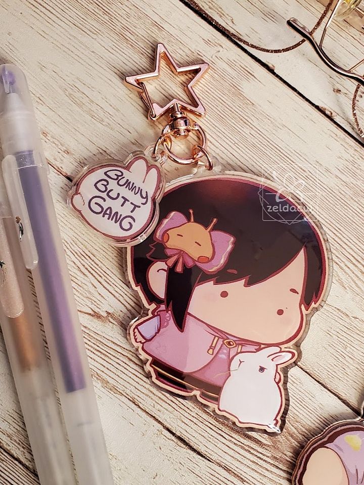 Bunny Butt Gang Acrylic Keychain product image (1)