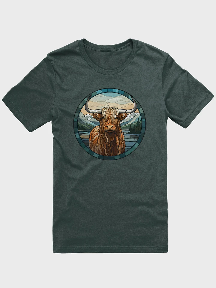 Stained Glass Highland Cow T-Shirt product image (15)