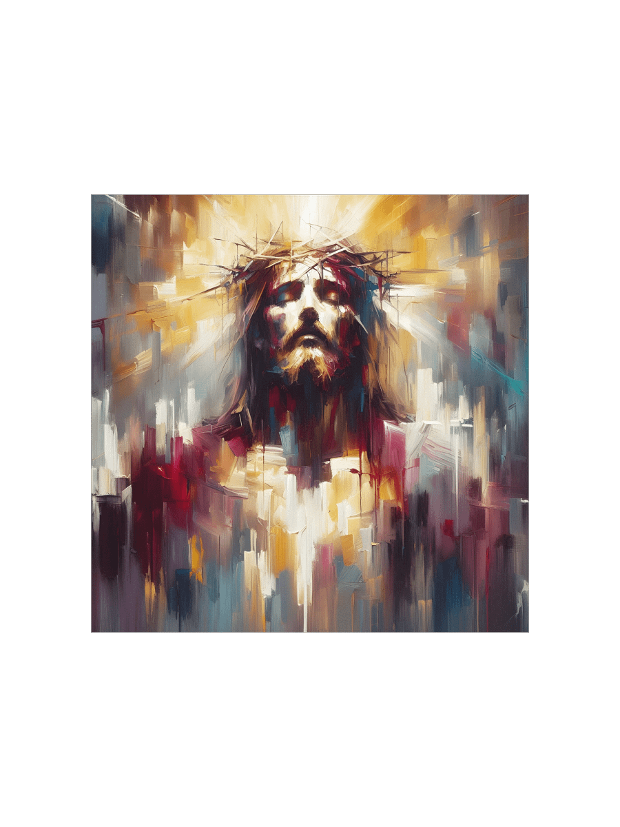 Jesus Christ Radiant Resurrection Art | Modern Christ Art Canvas for Home & Church Décor product image (2)