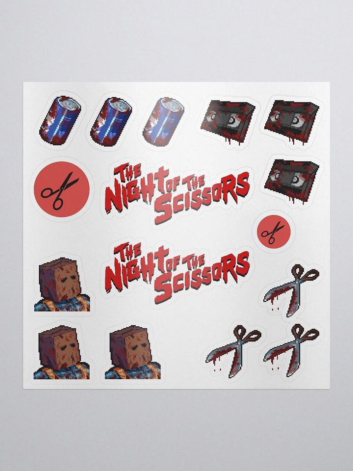 The Night of the Scissors sticker set 1 product image (1)