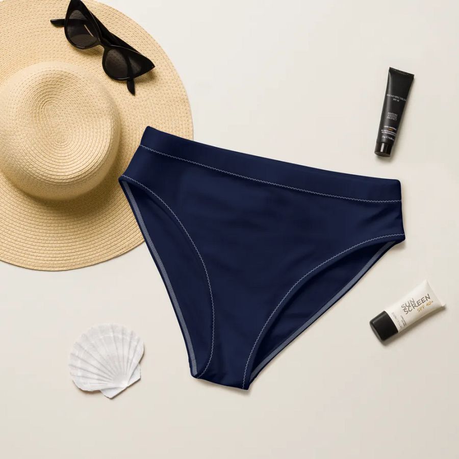 Navy Blue Recycled Bikini product image (8)