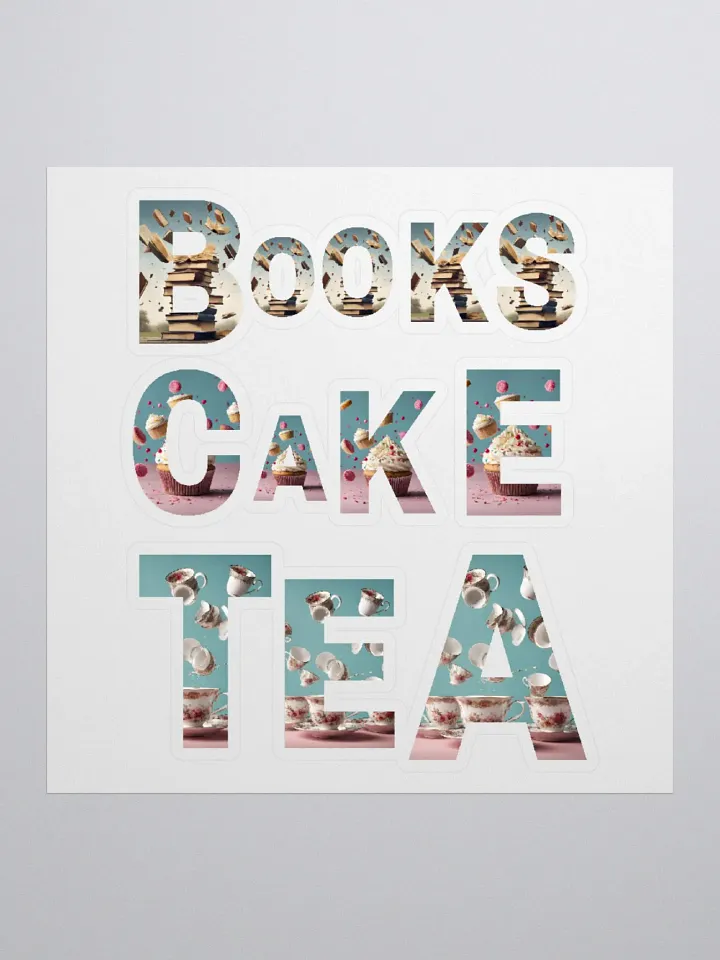Books Cake Tea - Stickers product image (1)