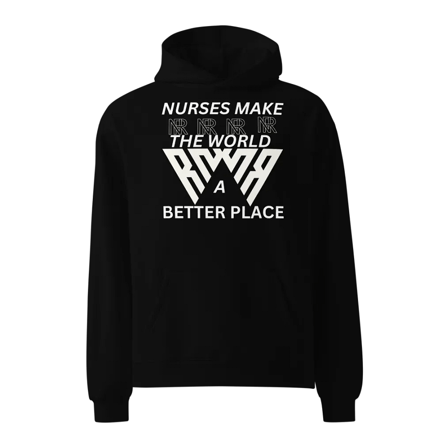 Tri-Wave Emblem Oversized Hoodie product image (1)