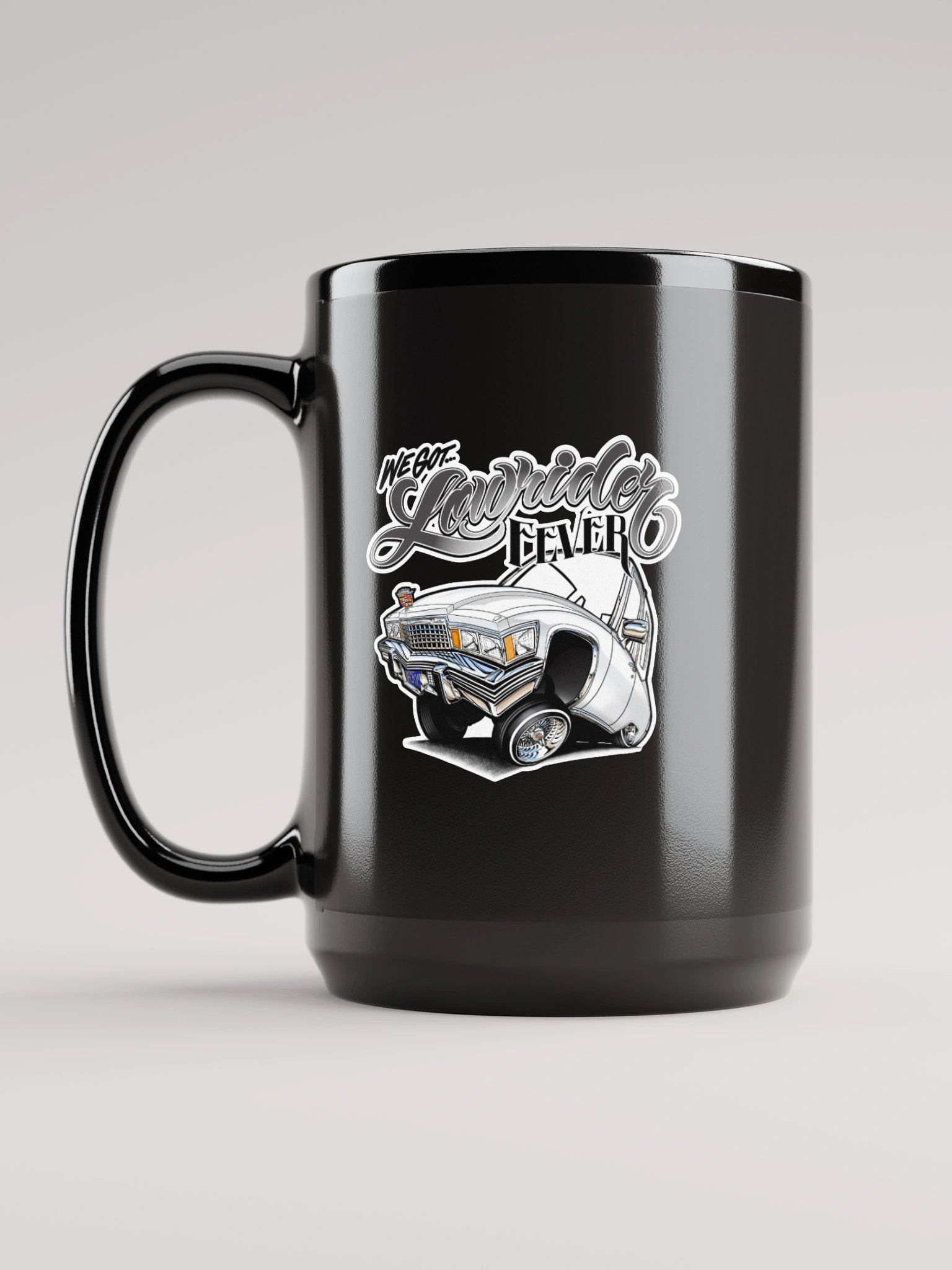 Lowrider Fever Black Glossy Mug product image (6)