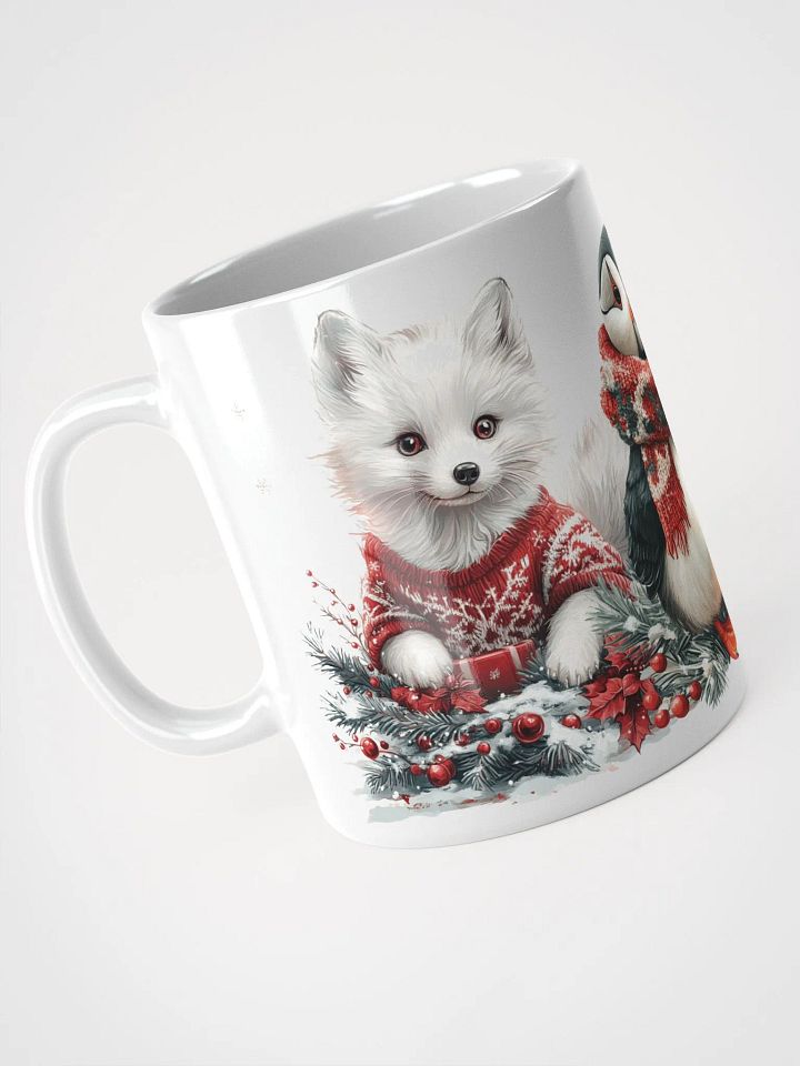 Festive Artic Friends White Glossy Mug product image (2)
