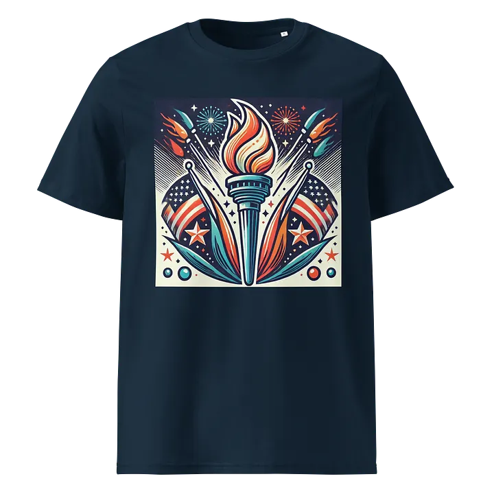Torch of Freedom Unisex Organic T-Shirt product image (1)