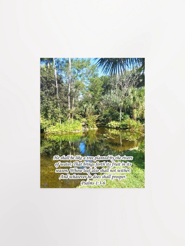 Tree planted by the rivers - Print product image (1)