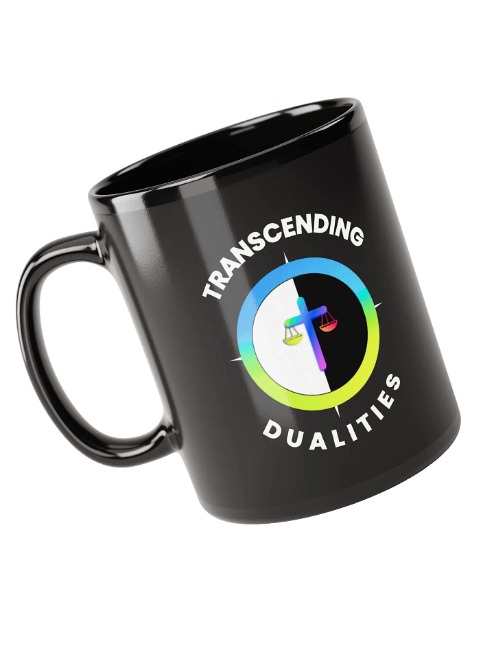 Black Ceramic Mug, Transcending Dualities product image (1)