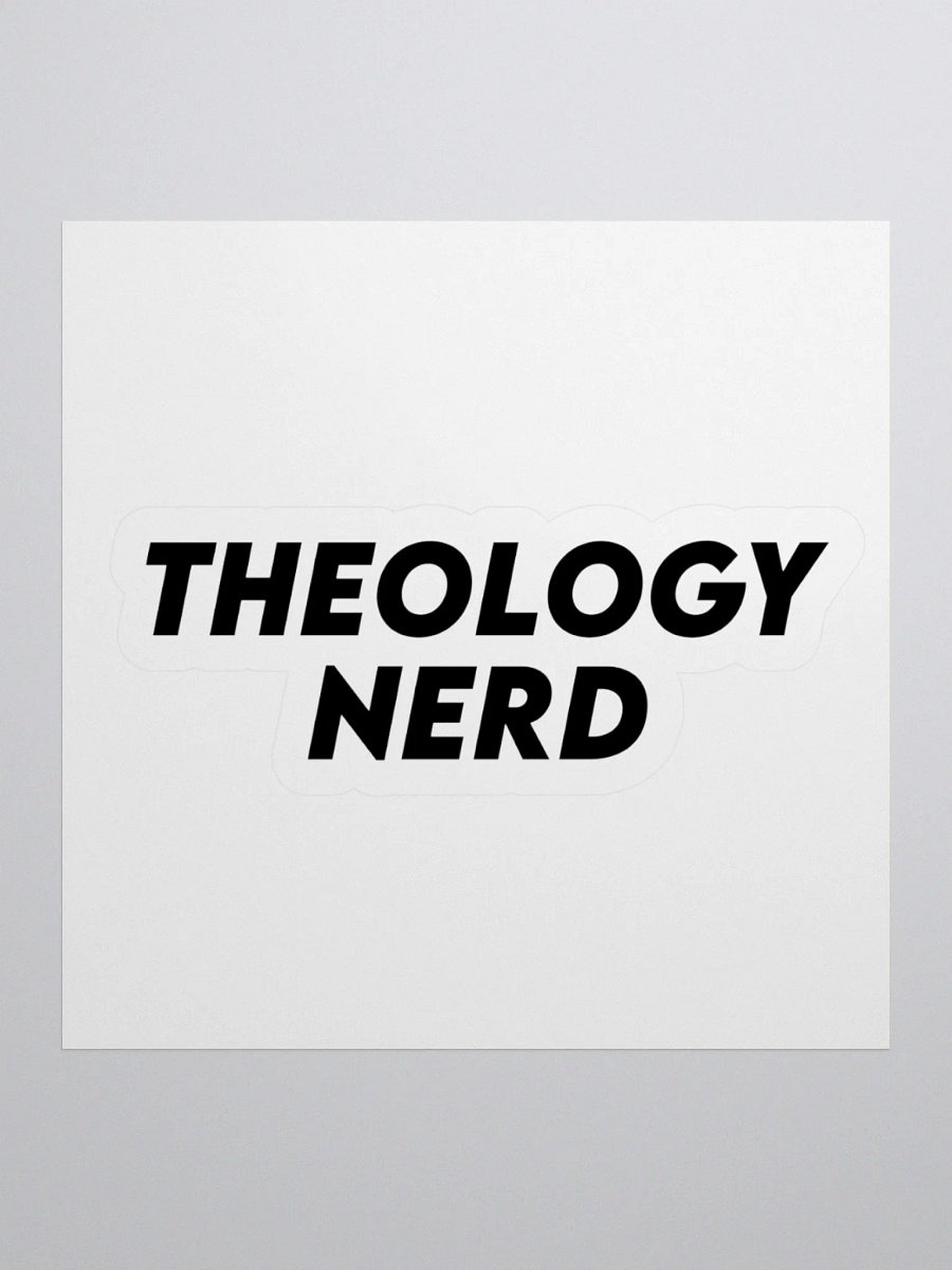 Theology nerd sticker product image (1)