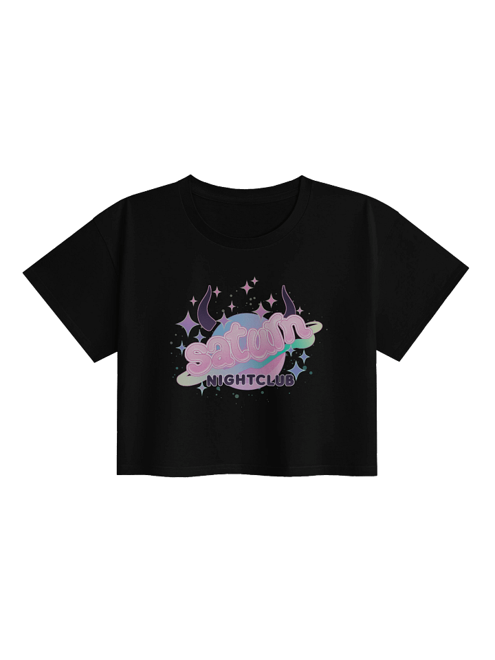 New Logo Saturn Nightclub Crop top product image (1)