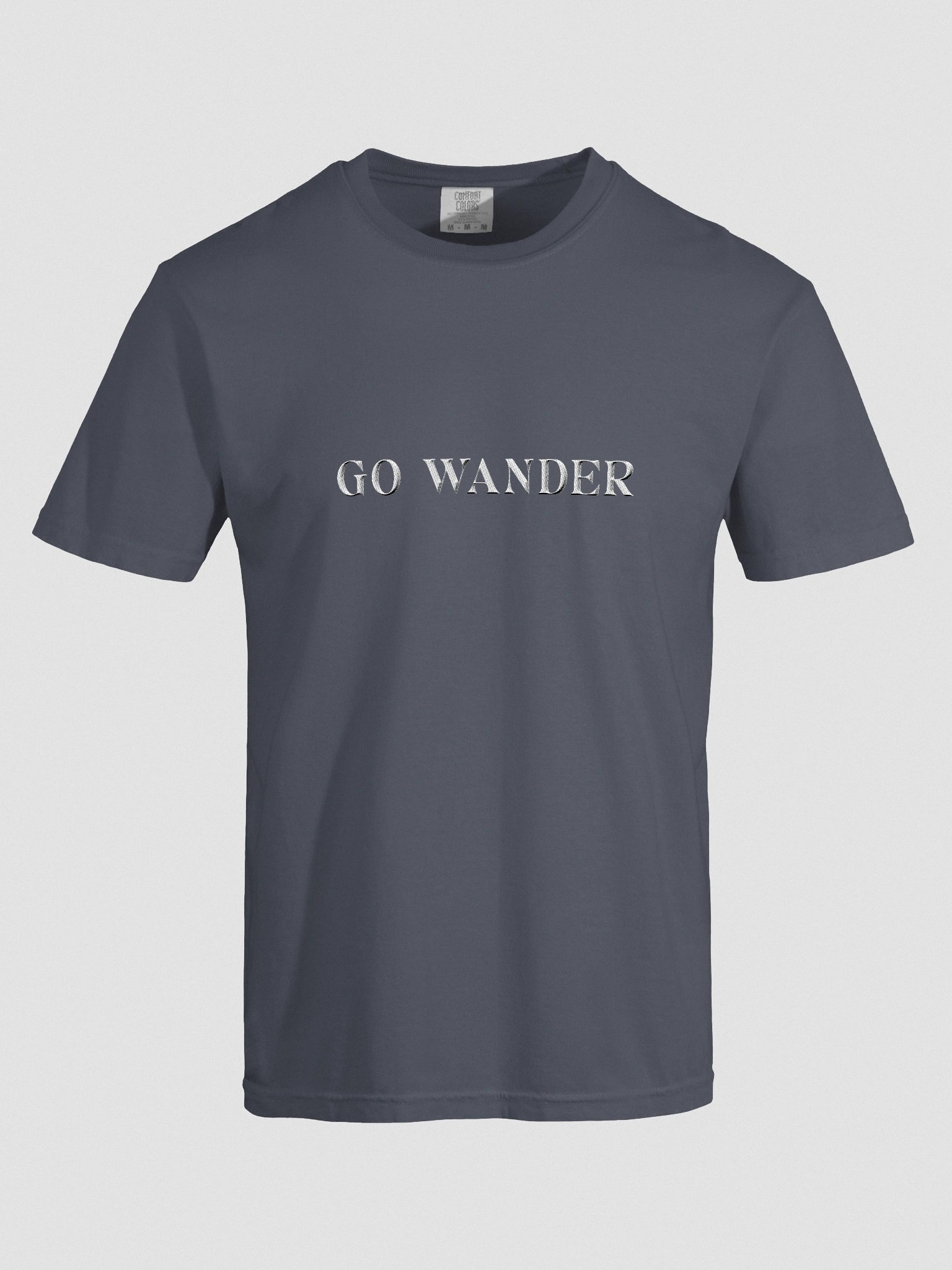 Embroidered Go Wander Unisex Tee product image (3)