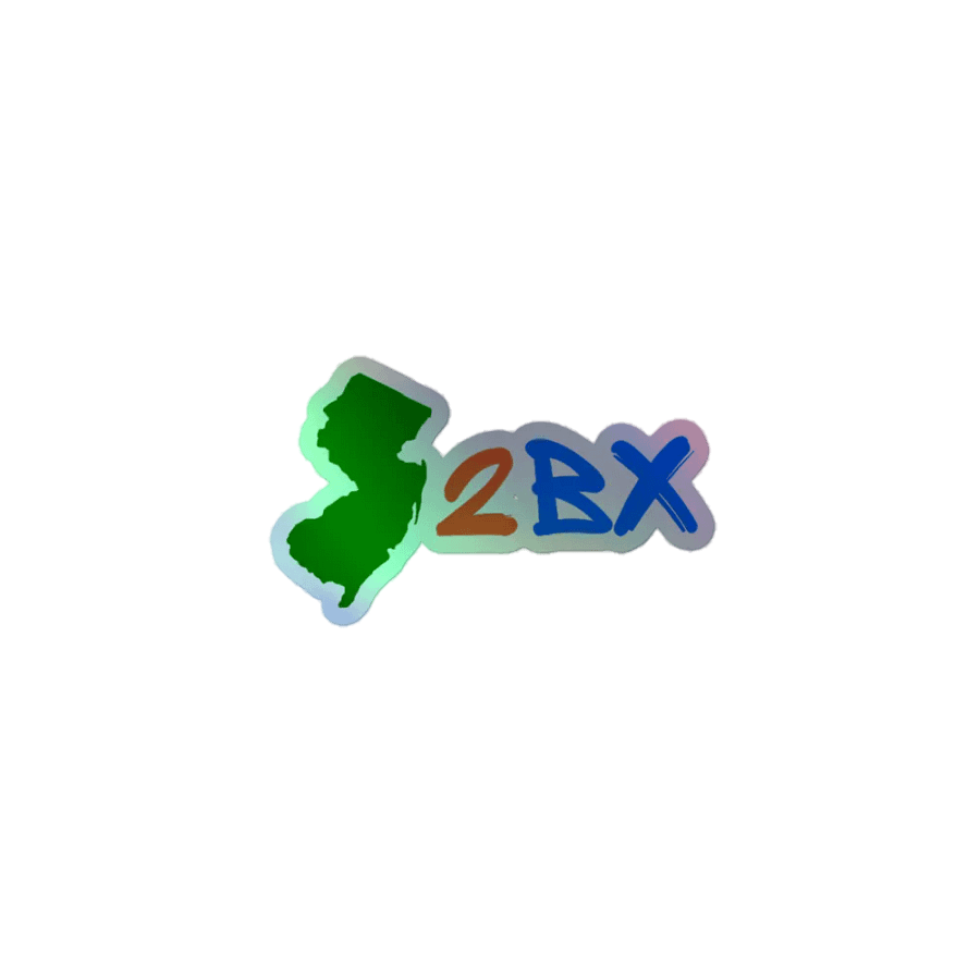 Jersey2Bronx Logo Holographic Sticker product image (1)