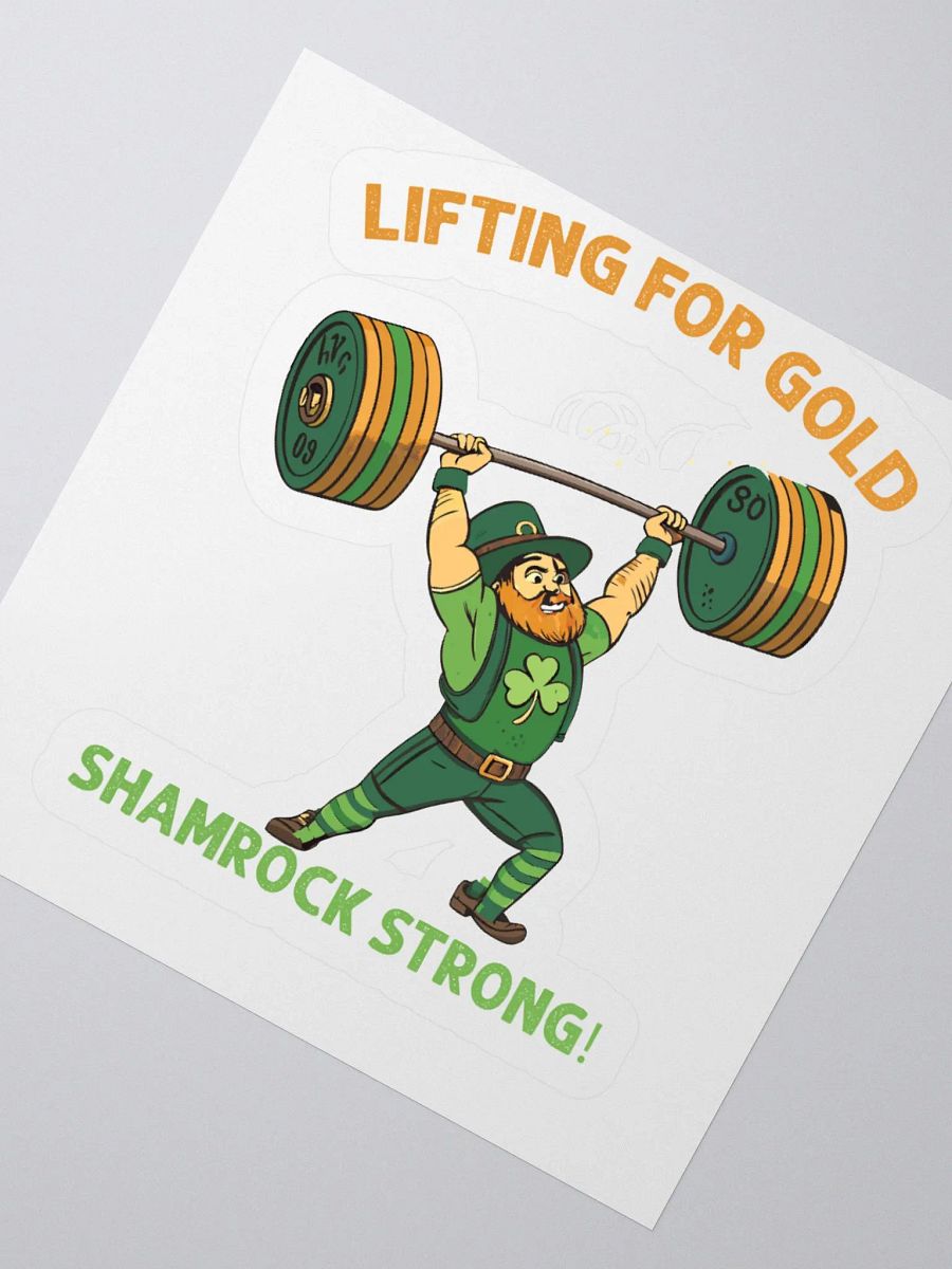 Lifting for Gold Shamrock Strong Sticker Set product image (6)