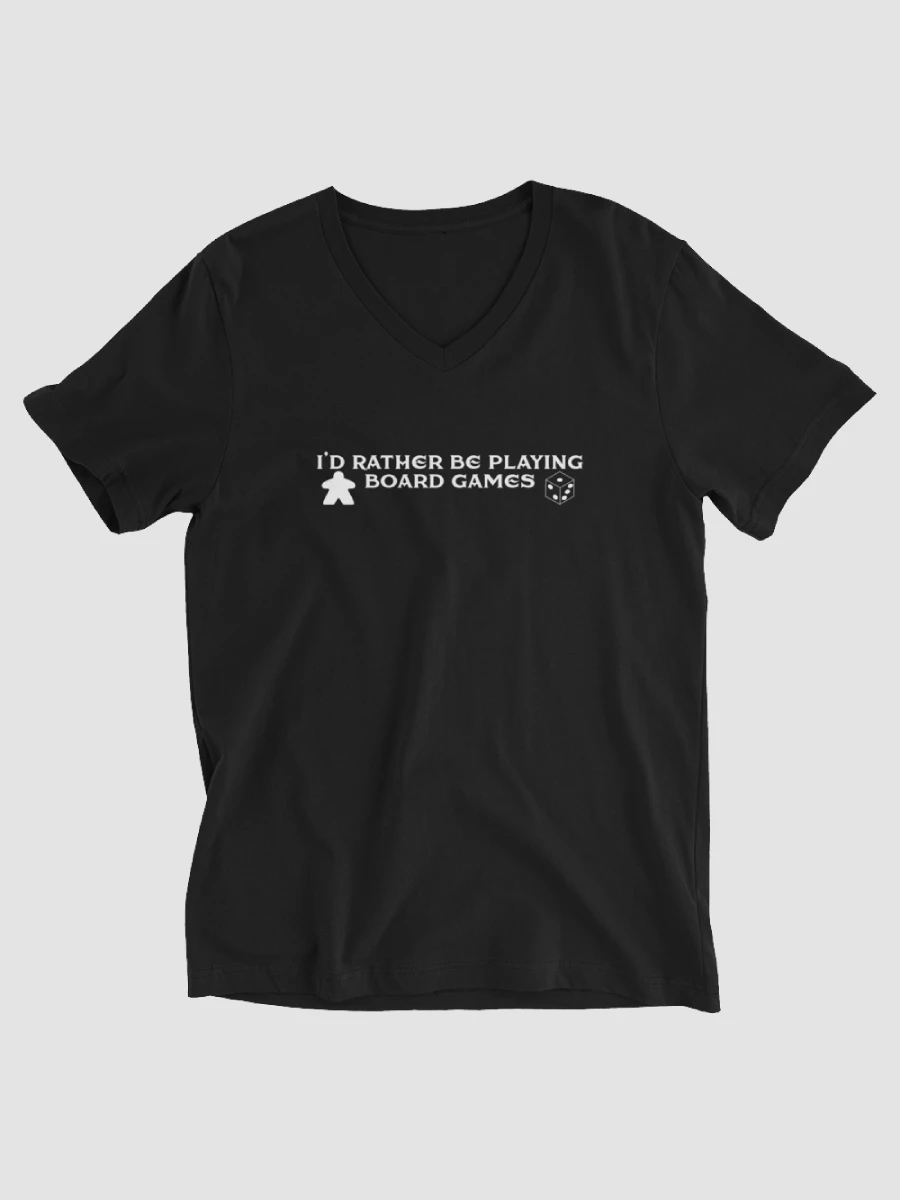 I'd Rather Be Playing Board Games Unisex V-Neck Tee product image (3)