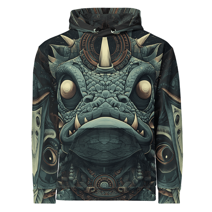 Tribal Psychedelic Reptilian Unisex Hoodie product image (1)