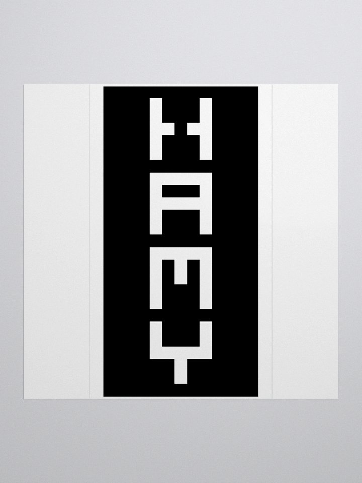 HAMY Sticker - Vertical, Black product image (1)