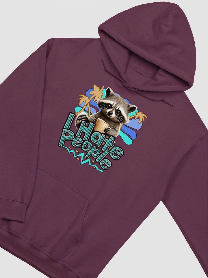 I Hate People Raccoon Mornings Hoodie product image (10)