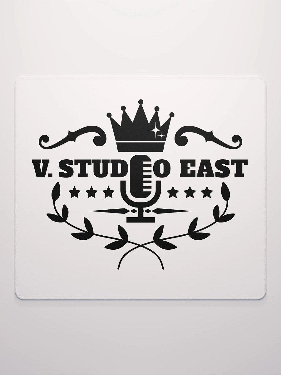 White mousepad with black logo (large) product image (5)