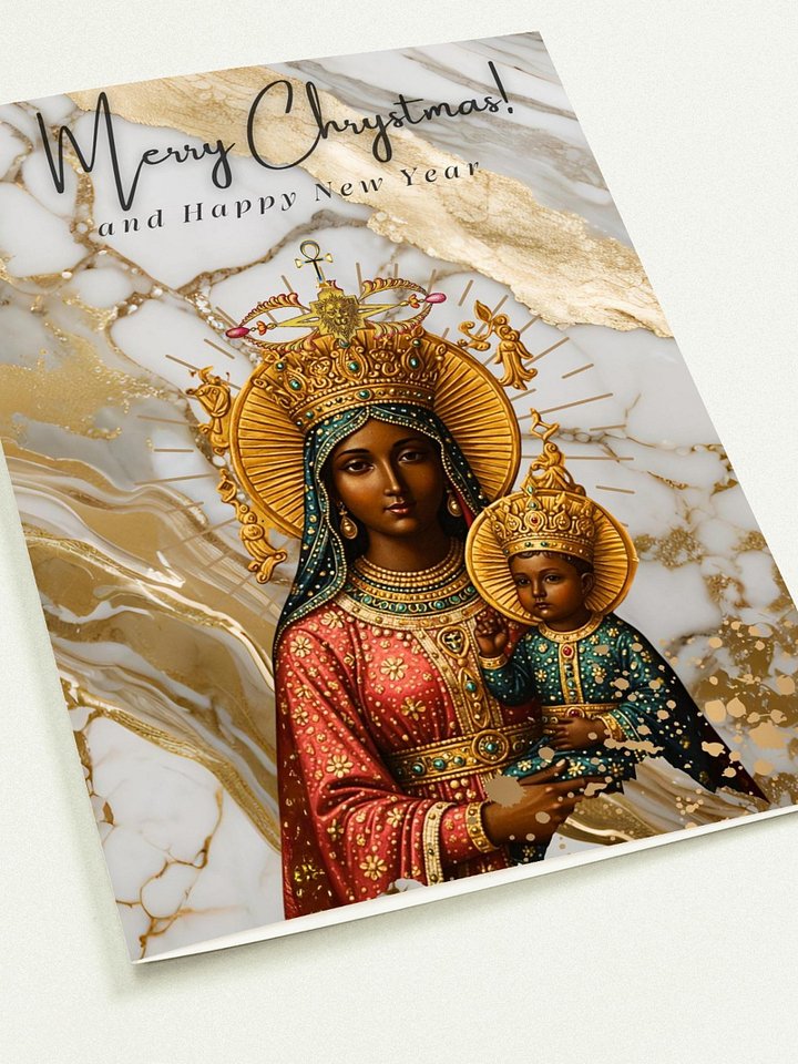 Black Madonna and Child _ Pack of 10x Holiday Greeting Cards_4 product image (1)