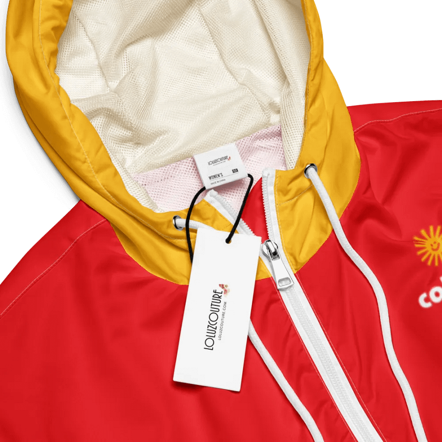 'Caligirl' Red/Yellow Women's Cropped Windbreaker product image (9)