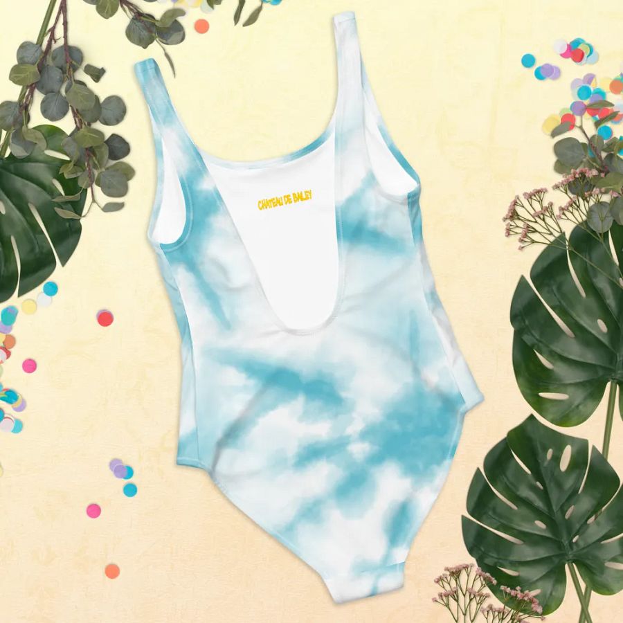 One-Piece Blue Tie Dye Swimsuit product image (11)