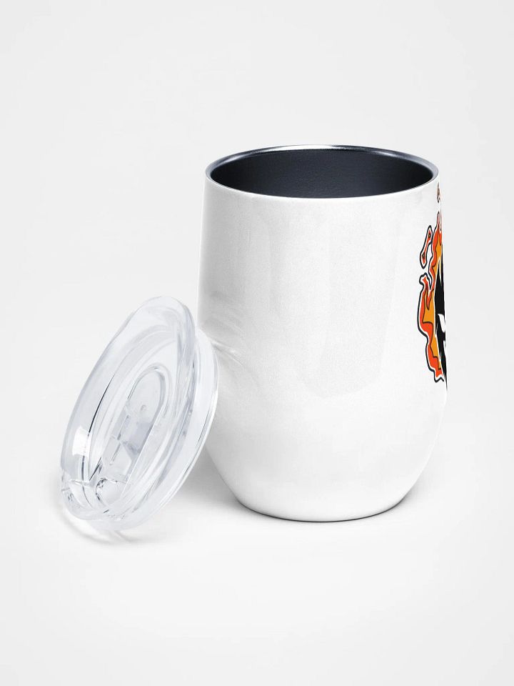 Mask Icon v2 (Black) Wine Tumbler product image (2)