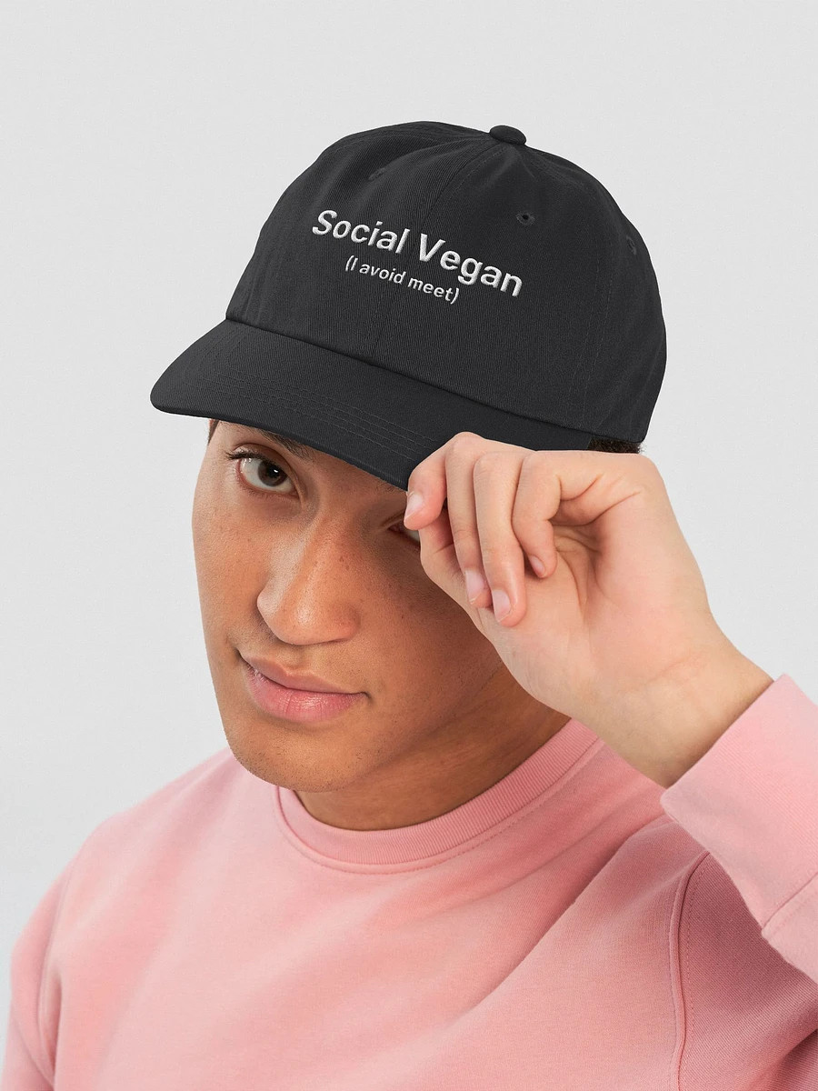 Social Vegan (I avoid meet) Hat product image (37)
