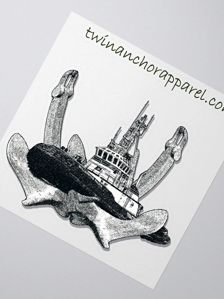 Twin Anchor Marco tug Kiss Cut Stickers product image (2)