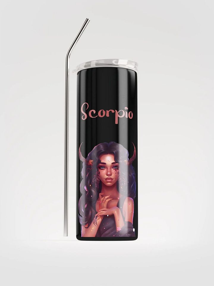 Embrace Scorpio Vibes with our Scorpio Girl Stainless Steel Tumbler | Eco-Friendly Chic product image (1)