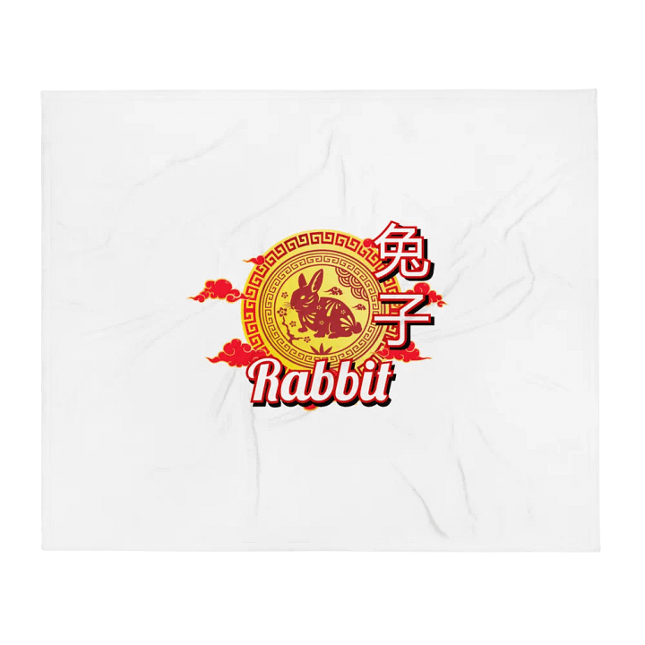 Rabbit - Chinese Zodiac Throw Blanket product image (1)