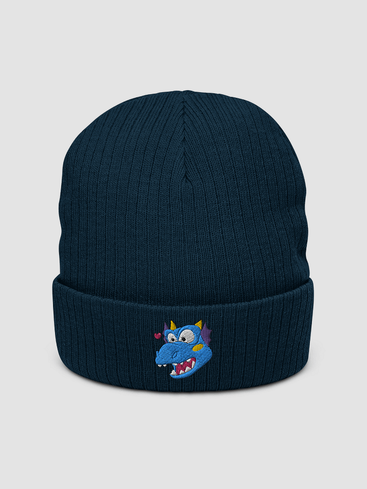 Love Dragon Blue Recycled Cuffed Beanie product image (1)