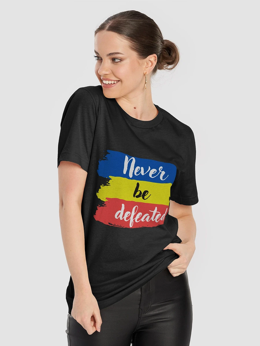 Never Be Defeated Premium Unisex Tee—Embrace the Unconquerable Spirit product image (3)