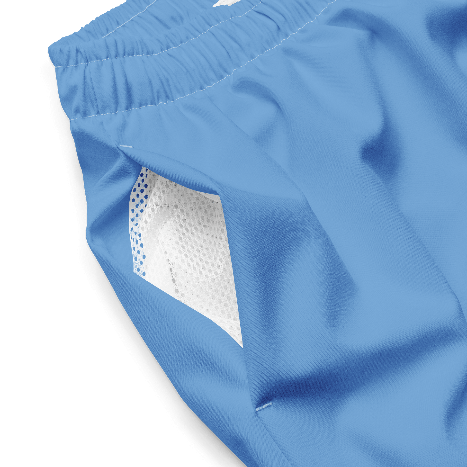 French Riviera Blue Solid Color Men's Swim Trunks product image (1)