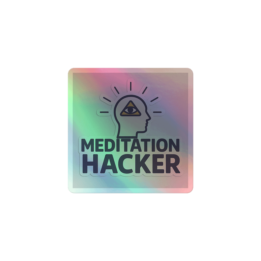 MEDITATION HACKER — Neural Upgrade Sticker product image (1)